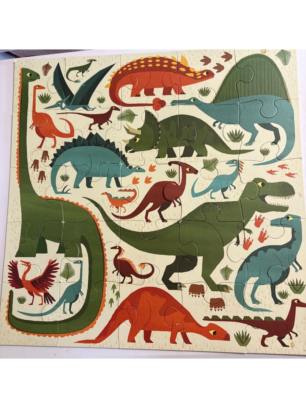 Mudpuppy 25 piece jumbo puzzle mighty dinosaurs